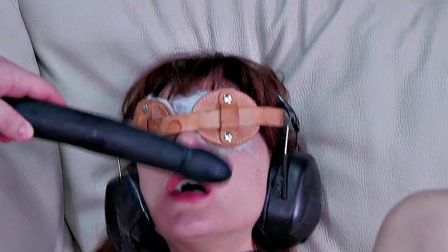 Bound and tied slut throat