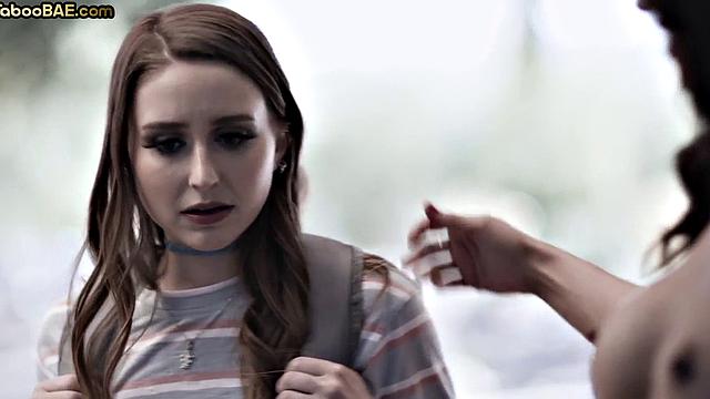 Curvy MILF sharing BBC with big booty babe in threesome