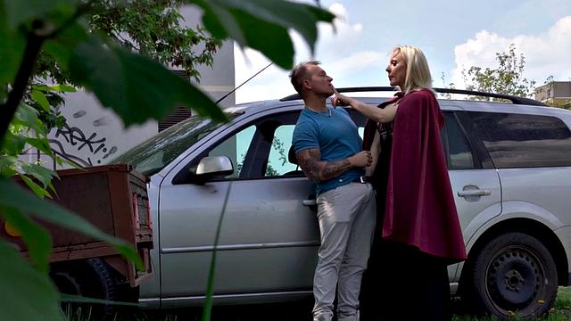 Blindfolded babe smashed by fake priest in doggystyle