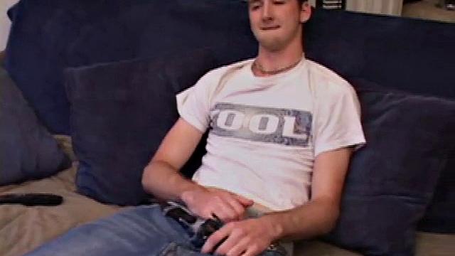 Michael Whitewood strokes himself hard and shows off every intense moment