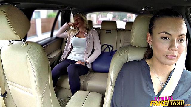 Watch these tattooed young lesbians have some steamy backseat fun!