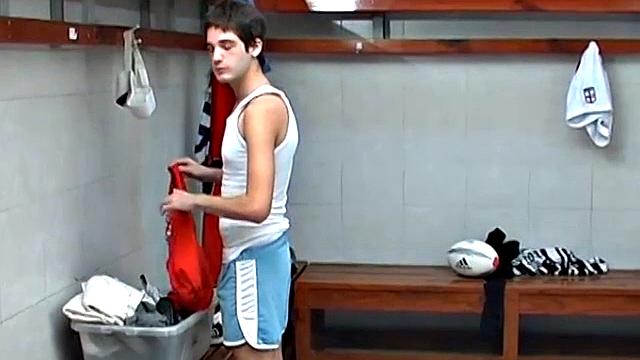 Sniffing a Rugby Player's Jockstrap - Harold Zen & Santiago Masur