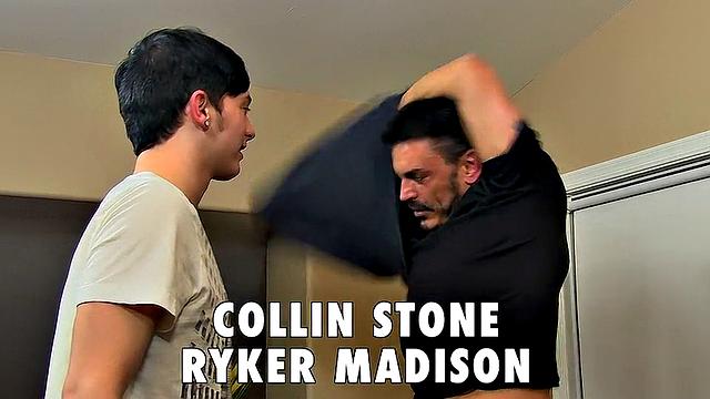 Ripped Daddy Cock After Workout - Collin Stone & Ryker Madison