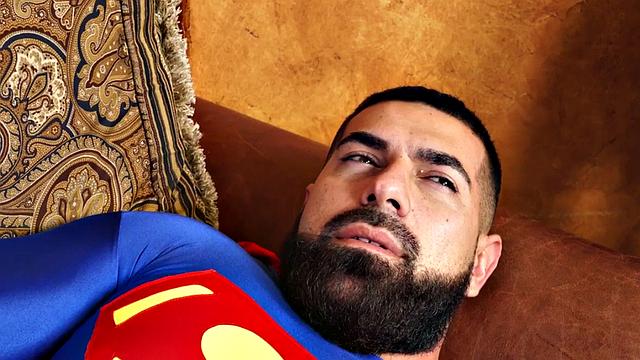 Buff superheroes sucking after bareback in couple