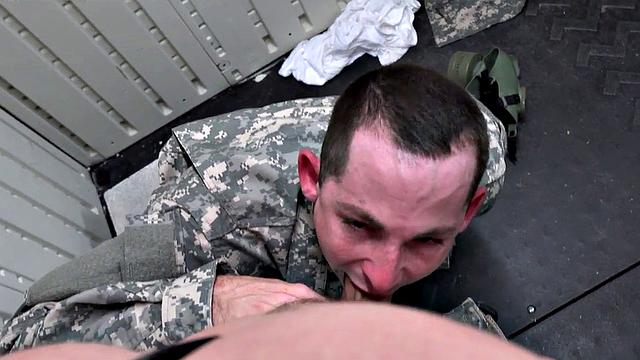 Military studs dominated & fucked in locker room orgy with tattoos, deepthroats & handjobs