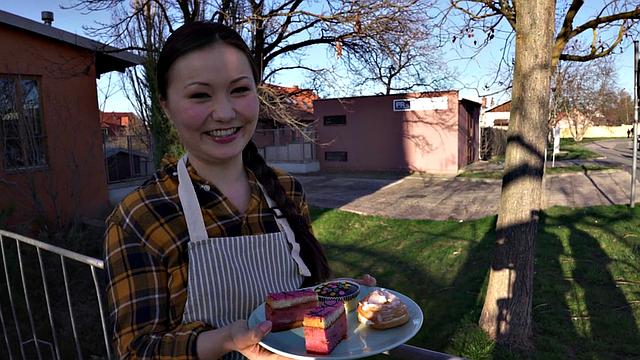 Picked up shy Asian riding cowgirl in washing room