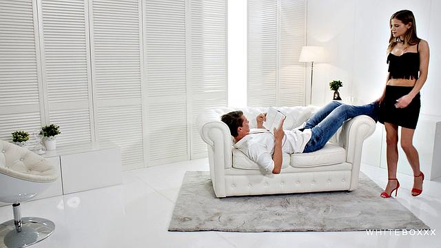 Hungry couple in the mood for a tasty breakfast