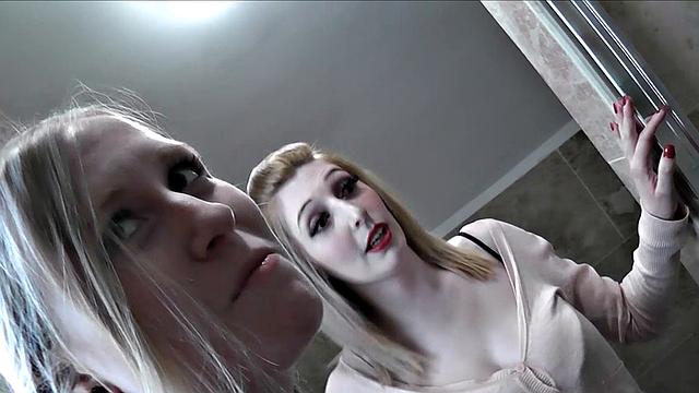 Curvy Brit fucked hard and jizzed on in FFM threesome