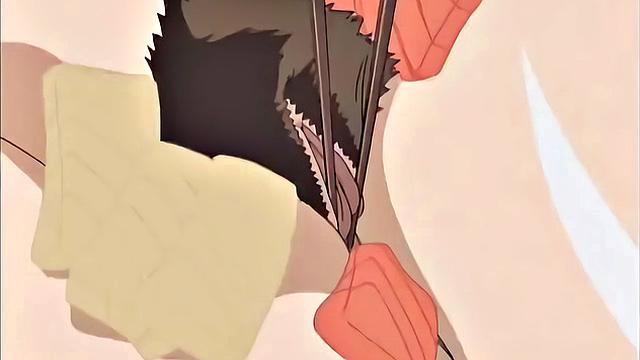 Sushi covered busty teen screams as she is dominated