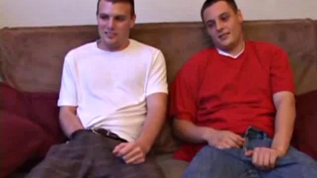 Phil Easy drops in on Gunner Raines and they watch a porn while rubbing their crotches. Cocks come out and after stripping, Gunner goes down on Phil. They pleasure each other and suck each other's dick until blowing huge cum loads.