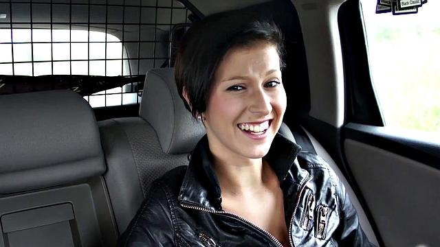 Girl with big boobs gets pounded in public