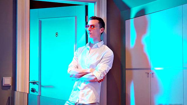 Czech babe with tattoos and ball licking skills gets fucked in the ass and handjobs