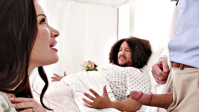 DEVILS FILM - Horny And Desperate Alison Rey Fucks Her Boyfriend's Doctor In Front Him