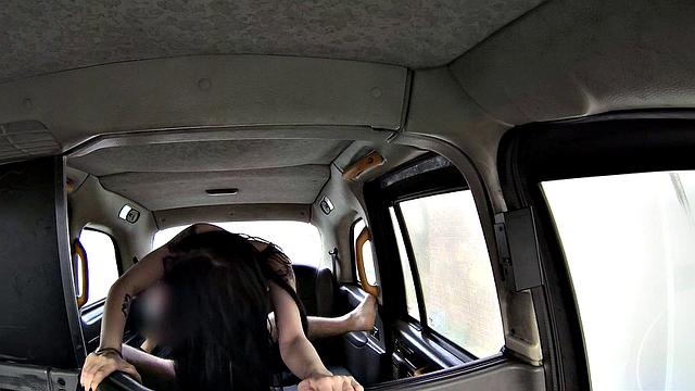 British babe in stockings gets a creamy surprise in reverse cowgirl action