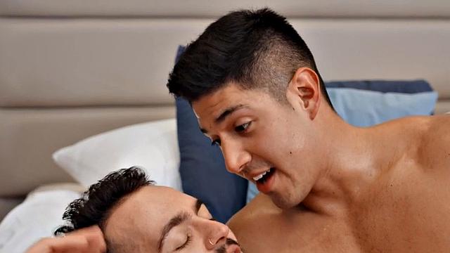 Analdrilling eager jock with tattoos assfucked by Boyfriend