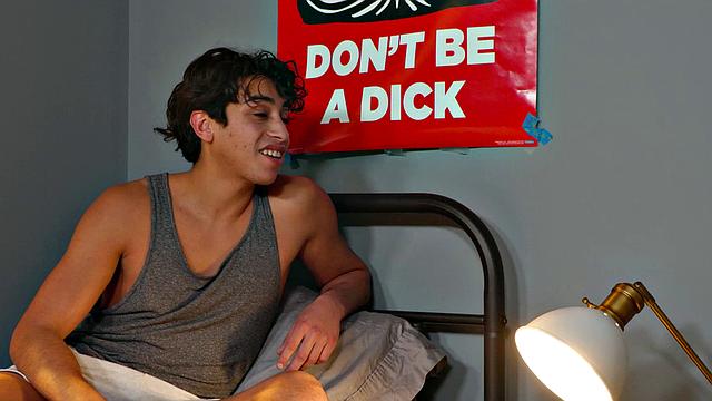 NextDoorTwink - College Twink joins in hot roommate's fuckfest