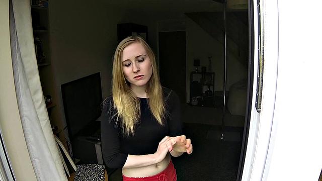 A tattooed slut dance and fuck a cop in shorts while getting her pussy fingered and reverse cowgirl fucked in doggystyle