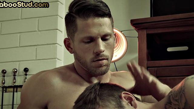 Taboo inked twink barebacked by farmer stepbro