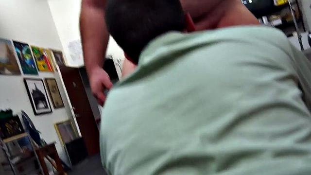 Real straight guy ass-bummed by pawn shop owner