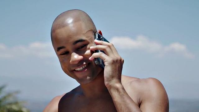 Black stud deepthroating at pool before barebacking