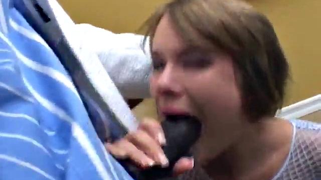 slutty teen Claire Robbins having her first blackcock