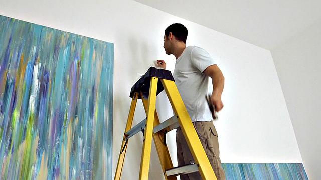 Katie, the tattooed blonde, gets her pussy licked in reverse cowgirl and high heels