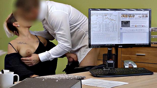 LOAN4K. Hot MILF doesnt mind having sex to fix her issues with money