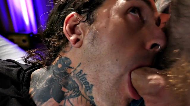 Inked stud sucked before erotic frottage until cumming