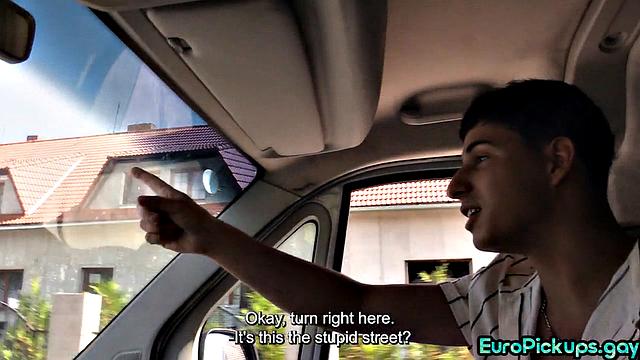 Handsome str8 guy loves deep throating outdoors