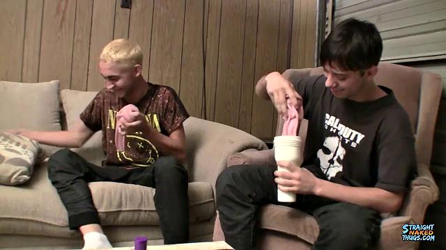 Horny Straight Guys With Jerk Off Toys - Chad Turner &amp;amp; Dakotah Perrie
