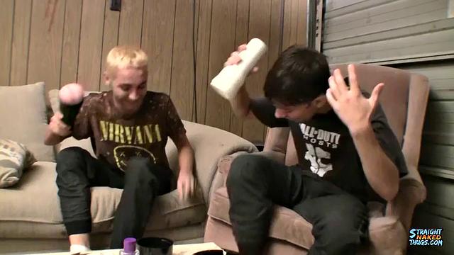 Horny Straight Guys With Jerk Off Toys - Chad Turner &amp;amp; Dakotah Perrie