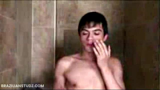 Latinos Esteban Mendoza and Miguel Montalvo are so into each other's cocks they don't notice Hernan enjoying the show.