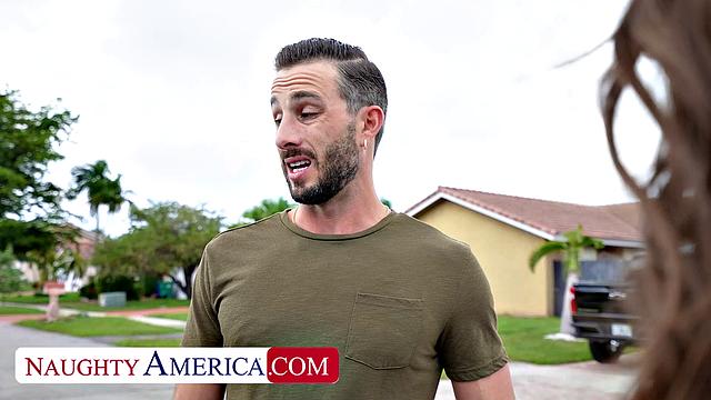 Hot real-estate agent Teal Conrad wants to make a sale so bad that she fucks a stranger's cock