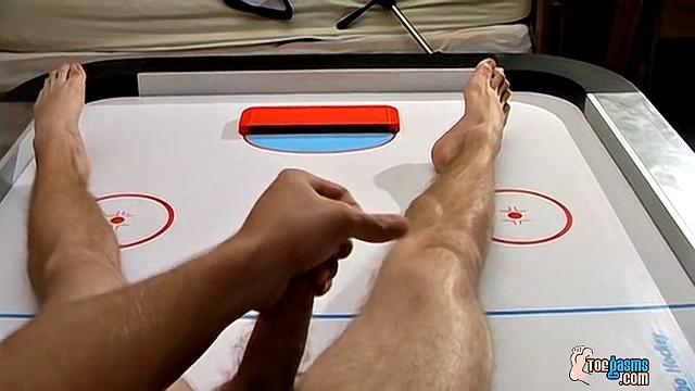 Kelly Cooper gets wild with feet in a close encounter with another man