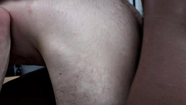 IR white bottom drilled in office by Black dominant top