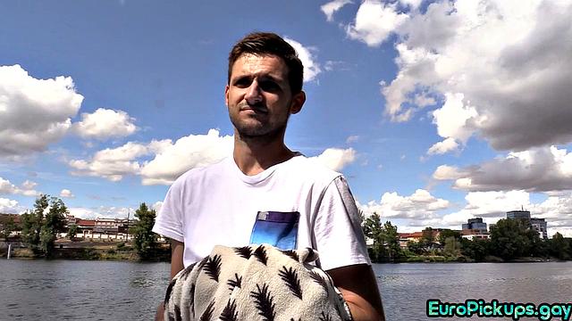 pulled twink deepthroating outdoor