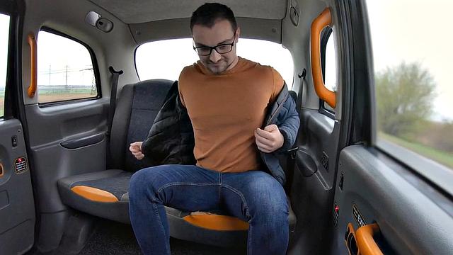 Cocksucking cab driver banged in car after pussy licking