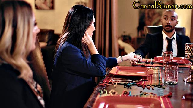 Naughty big-titted MILF drilled hard