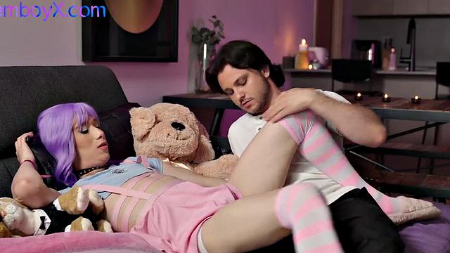 Lavender cockriding lover