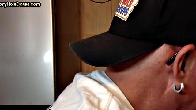 Gloryhole DILF Fills Mouth with Load in Homemade Video