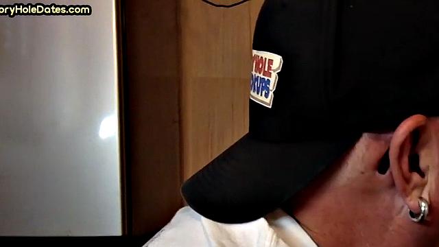 Gloryhole DILF Fills Mouth with Load in Homemade Video