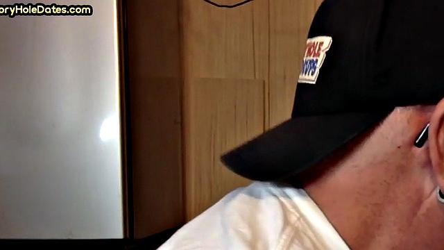 Gloryhole DILF Fills Mouth with Load in Homemade Video