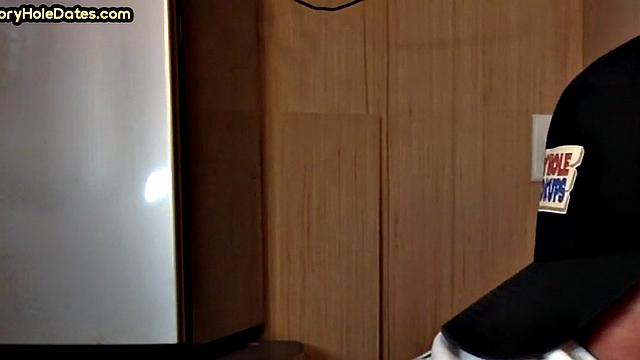 Gloryhole DILF Fills Mouth with Load in Homemade Video