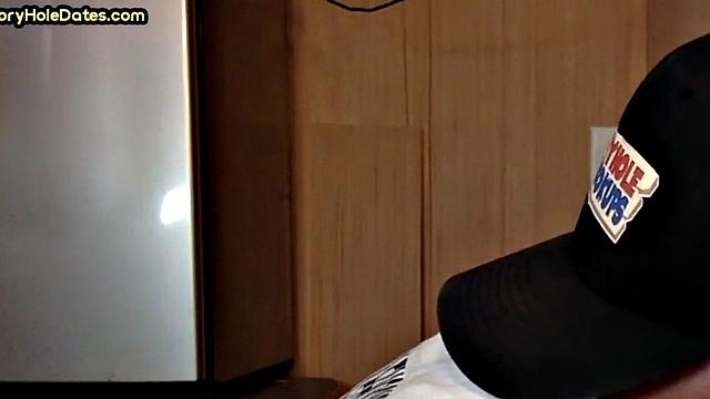 Gloryhole DILF Fills Mouth with Load in Homemade Video