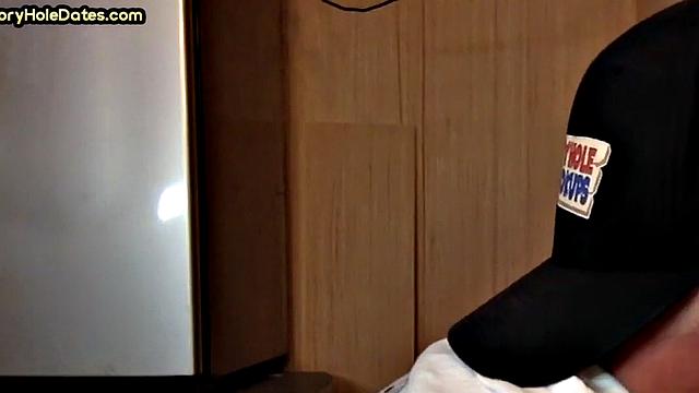 Gloryhole DILF Fills Mouth with Load in Homemade Video