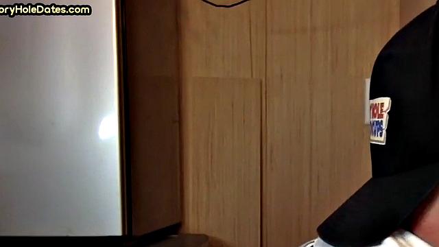 Gloryhole DILF Fills Mouth with Load in Homemade Video