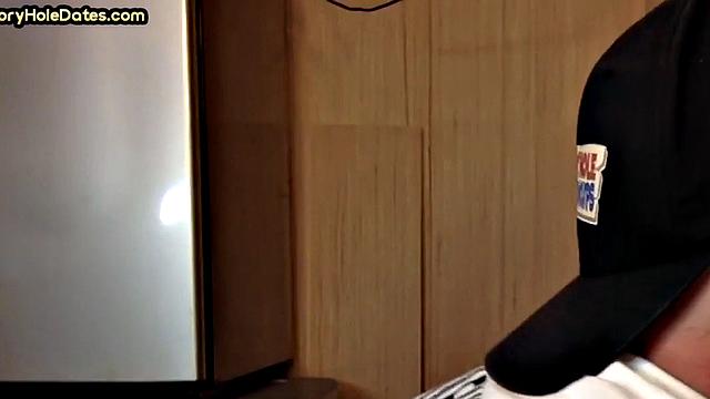 Gloryhole DILF Fills Mouth with Load in Homemade Video