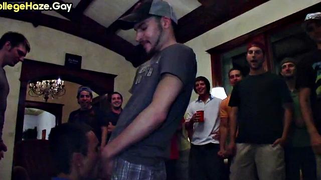 Real guy fucked in college fraternity party