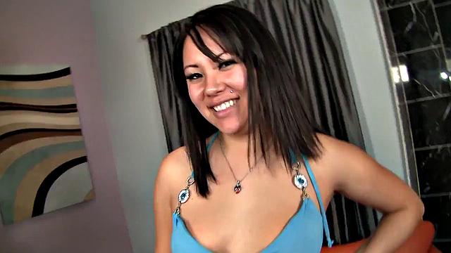 Tina Lee is straight from the orient, but she's craving a huge cock.