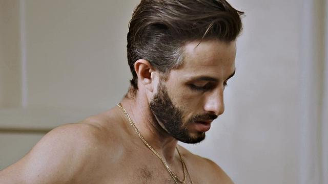 Busty oiled babe gets licked and fucked on the massage table